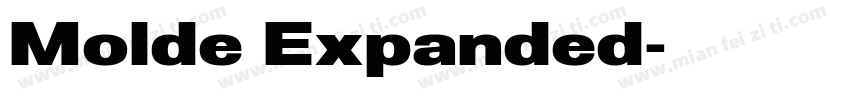 Molde Expanded字体转换
